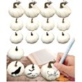 thumbnail image 2 of Assorted 12Pcs Decor White Pumpkins Artificial Decor Fall Pumpkins for Home Rustic Decoration Hangs Extra Large Christmas Ornaments Balls for Tree White One Size, 2 of 8