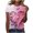 Multicolor, variant on Riecok Womens Tops Plus Size valentines day shirts Crewneck Love Graphic Tee Short Sleeve Summer Comfy Casual Short Sleeve Tops Multicolor 4XL