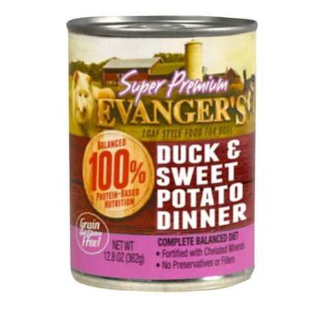 UPC: 0077627211027 | Evangers Super Premium Duck/Fresh Sweet Potato Dinner 12.8 oz/12 per Case