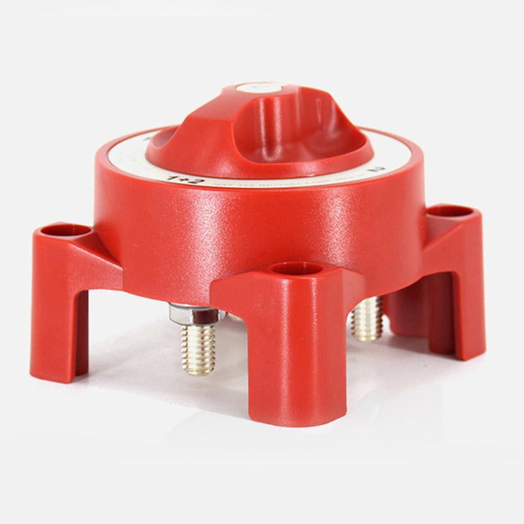 funtasica Heavy Duty 4 Gear Dual Battery Selector Switch Safety Shut Off Disconnect Switch