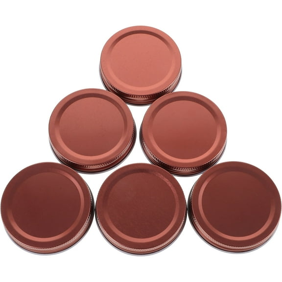 WHAMVOX 12pcs Airtight Canning Lids Glass Jar Covers Tinplate Jar Lids Leakproof Canning Lid
