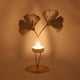thumbnail image 4 of Portavelas de hoja moderna, adorno, manualidades, portavelas de regalo, candelabro, centro de mesa para banquete de boda , estiloD, 4 of 7