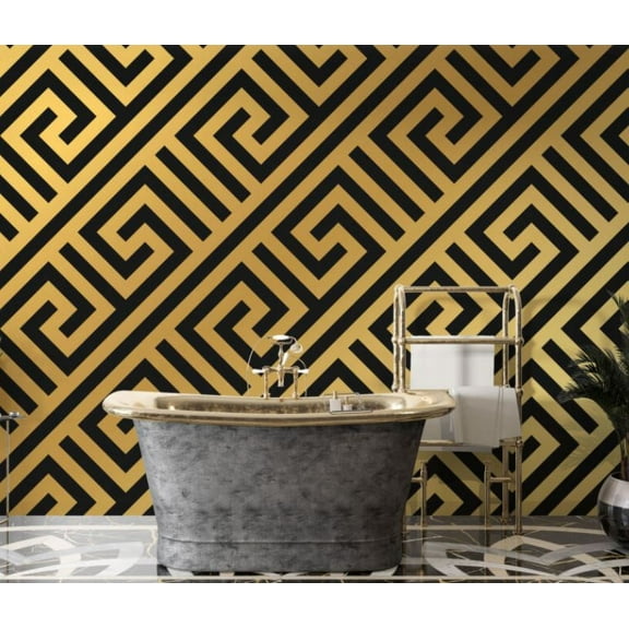 Muravie Geometric Versace Pattern 3D Wallpaper