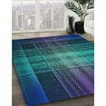 thumbnail image 3 of Ahgly Tapis d'Intérieur Lavable en Machine Carré Transitionnel Vert Mer Clair, 4 Pieds Carré, 3 of 7