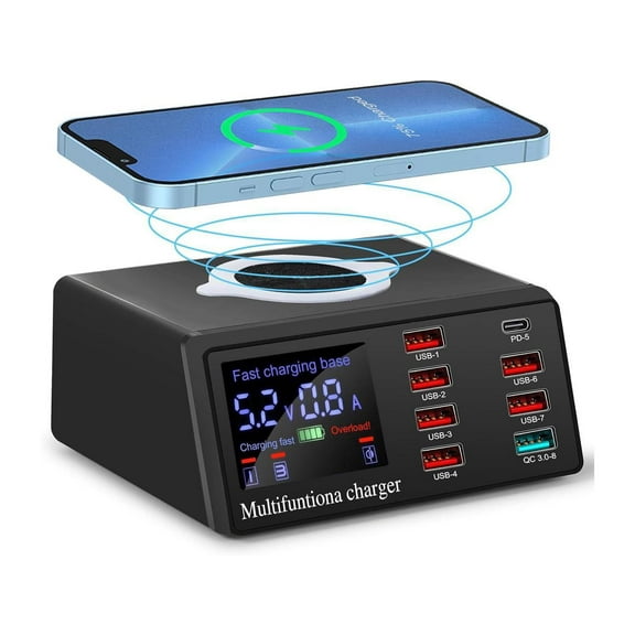 Charging Station, 100W 8Port Usb Charging Station, Multiple Usb Charger Station, Charging Station for Multiple Devices, Multi Usb Charging Station, Chargers for Multiple Devices
