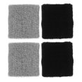 thumbnail image 1 of BESTYASH 4 Pcs Bracelets pour Sports Noir pour Entraînement Femmes Athlètes, 1 of 8