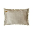 thumbnail image 3 of The HomeCentric Decorative Grey 12"x20" (30x50 cm) Lumbar Pillow Cover, Faux Leather Trim Oblong Pillow, Abstract Pattern Modern Style - Terrazo Fun Grey, 3 of 3