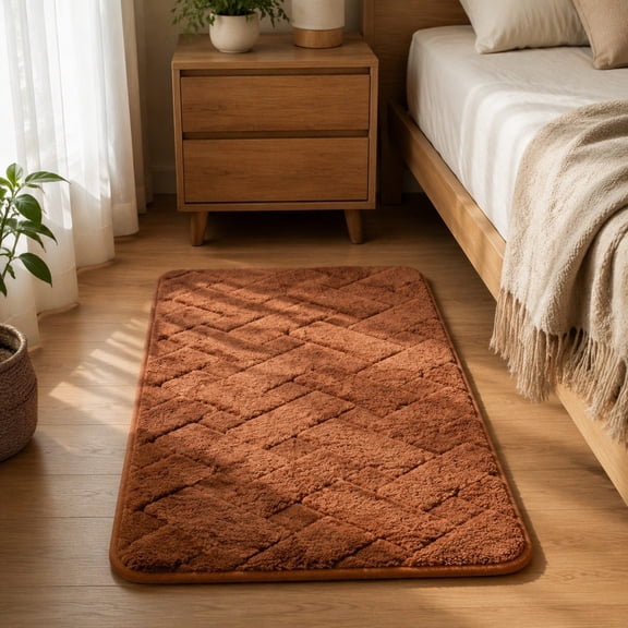 Dmlowu Microfiber Bathroom Rugs Absorbent Decorative Stables Base Bath Mat Bathroom Decor for Bathroom Shower Bedroom Living Indoor Home Use