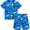 Blue Shark, variant on 3-8Y Toddler and Little Boys 2-Piece Ball Games Pajamas Set 100% Cotton Short Sleepwear Kids Summer Pjs