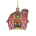 thumbnail image 1 of Árbol De Navidad Decoración Navideña De Madera Tema De Granja Adorno Colgante Adorno Decoración De Fiesta De Navidad Accesorios Vogacara HA040080-05, 1 of 6