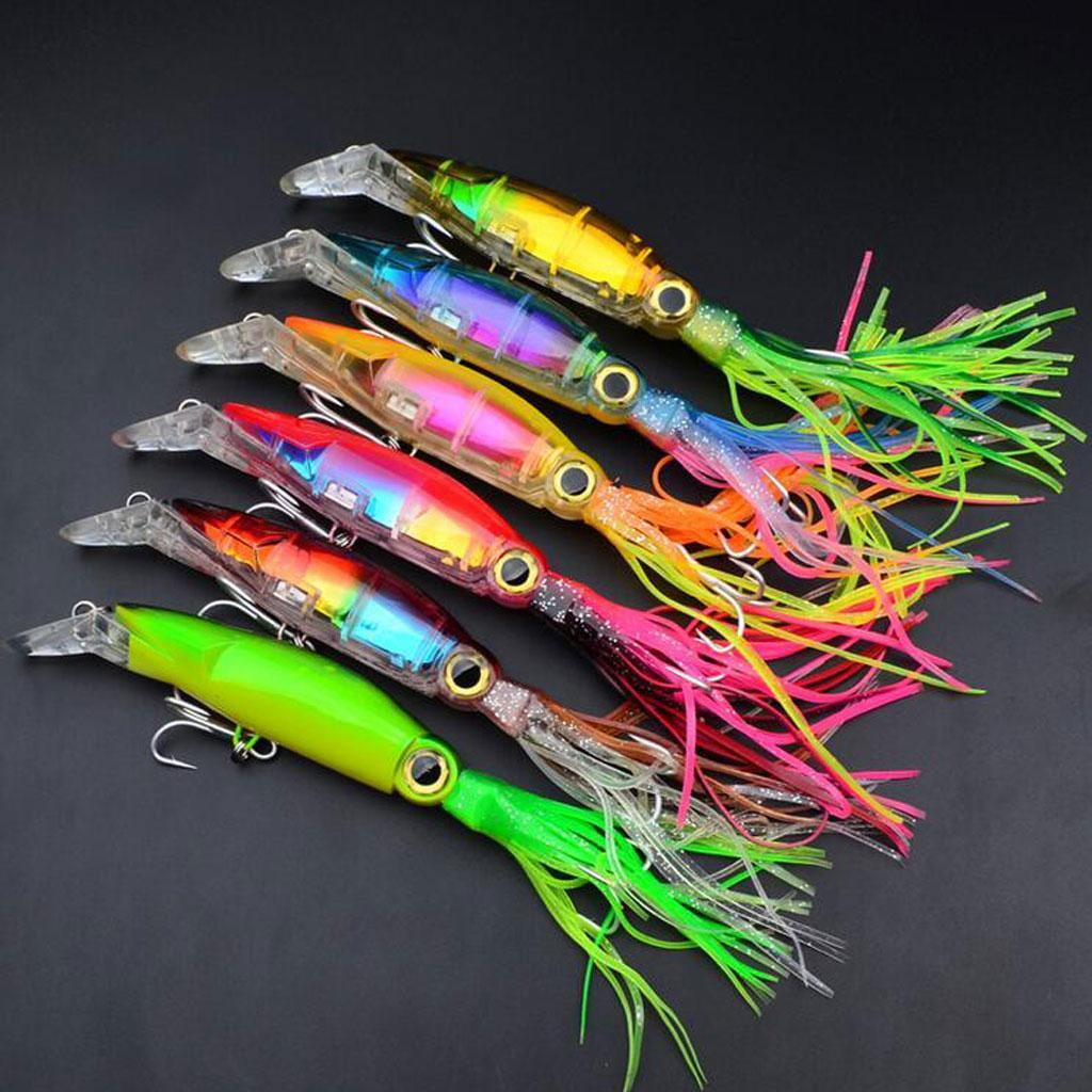 LOVIVER 2Pc Squid Skirt Trolling Bait Fishing Lure for Tuna Marlin