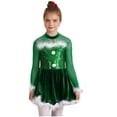 thumbnail image 3 of iiniim Girls Figure Ice Skating Dress Christmas Competition Dance Wear Costume Green 10, 3 of 7