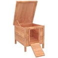 thumbnail image 1 of PawHut Wooden Rabbit Hutch Outdoor Pet House Orange, 1 of 10