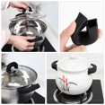 thumbnail image 2 of Silicone Potholder Protectors with AntiSkid Design for Home Use Black Lightweight Durable 6pcs, 2 of 8