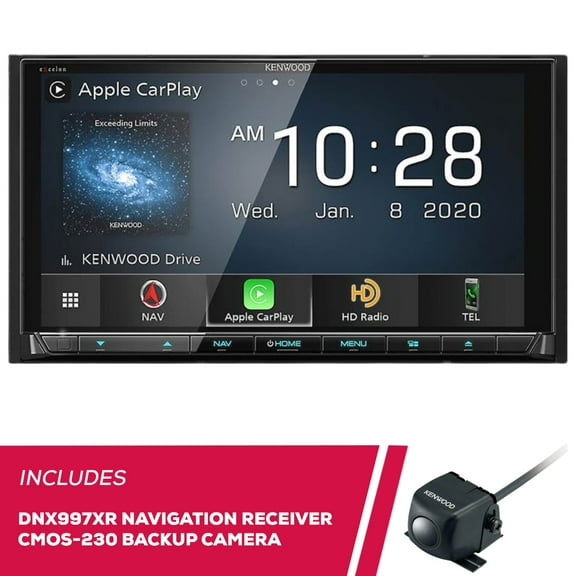 New Kenwood DNX997XR 6.8" DVD Navigation & CMOS-230LP Universal Backup Camera
