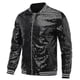 thumbnail image 1 of Mens Sequins Casual Jacket Party Bomber Zipper Coat, 1 of 3