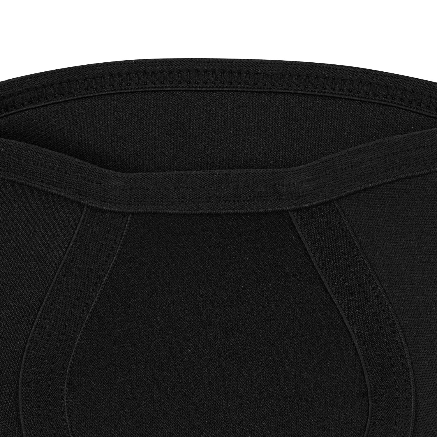 (2 pack) Reebok Delta Support Knee Sleeve, S/M - L/XL, Black, 5mm Neoprene Compression, Ergonomic Fit, Unisex