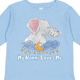 thumbnail image 4 of Inktastic My Nonni Loves Me Cute Elephants Clouds Moon and Stars Boys or Girls Long Sleeve Toddler T-Shirt, 4 of 5