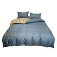thumbnail image 2 of Reduced, Comfortable 4-Piece Bedding Set for Student Dormitories, Soft Washed Cotton for 70.86-Inch Beds, Fresh Colors Popular Picks | Polyester, Blue, Angeler, 2 of 8