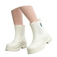 thumbnail image 2 of KANG Stylish Women's Rain Shoes For Casual Wear For All Seasons Medium To High Heel For ComforT Rain Boots Collar Gardening Boots Ultra Lightweight Portable Garden Shoes, 2 of 9