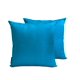 thumbnail image 1 of Funda de almohada lumbar decorativa HomeCentric, azul pavo real, paquete de 2, 50 x 65 cm (20 x 26 pulgadas). Funda de almohada rectangular lisa y lisa de seda artística, estilo moderno liso - Azul, 1 of 5