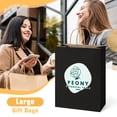 thumbnail image 2 of BagDream 100 Pack Black Paper Gift Bags with Handles 10x5x13 Kraft Paper Bags for Business, Shopping, Grocery, Retail, Birthday, Father's Day and Party Favor, 2 of 8