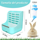 thumbnail image 3 of Kit Comedero  Belug Bebedero Para Conejo Cuyos Chinchillas Azul Blanco, 3 of 5