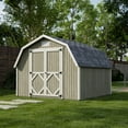 thumbnail image 2 of Little Cottage Co. 10x10 Classic Gambrel Barn with 4 ft. Sidewalls, Outdoor Wood Storage Shed Do-It-Yourself Precut Kit, 2 of 13