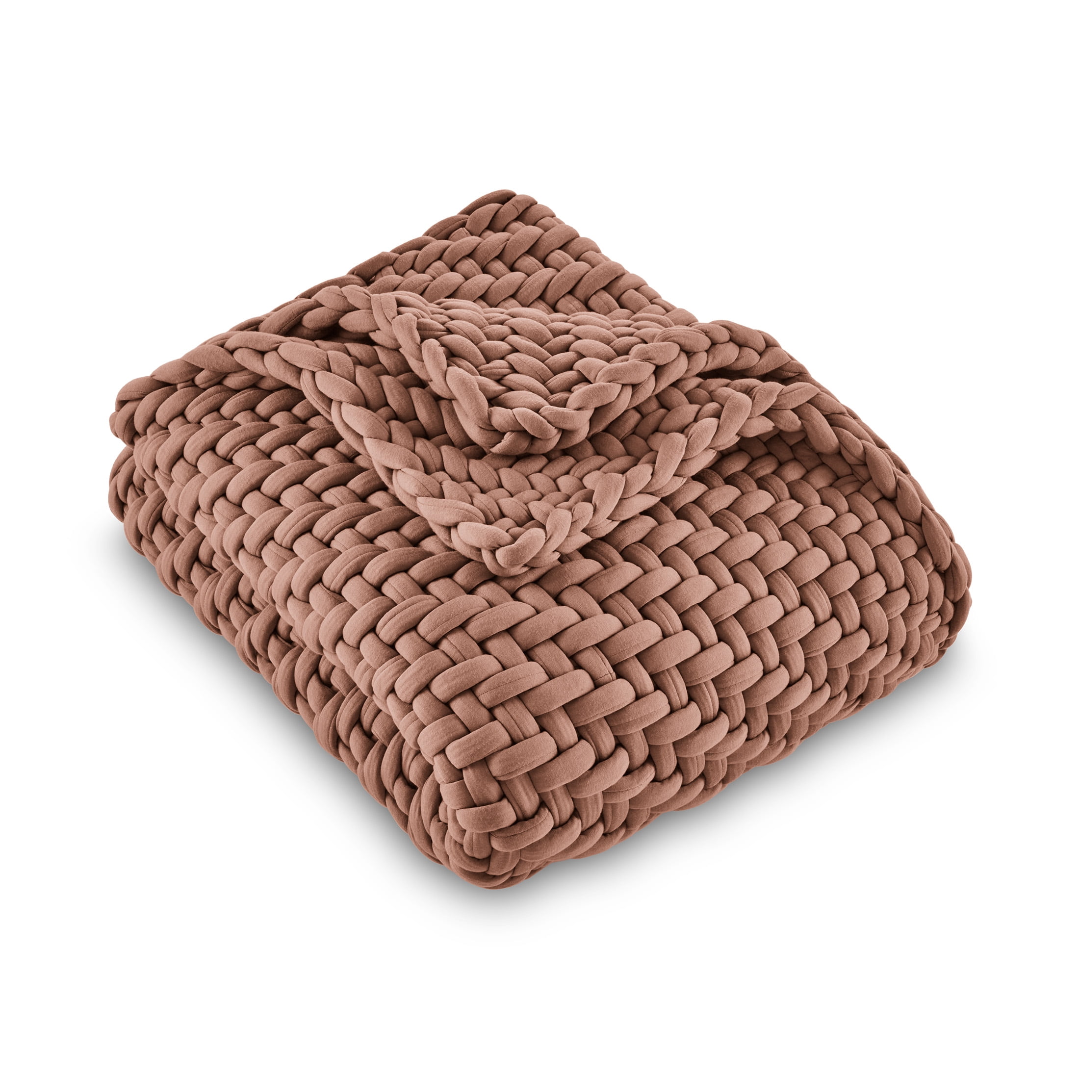 Allswell Weighted Knit Throw Blanket, Savannah Taupe, 15 lbs