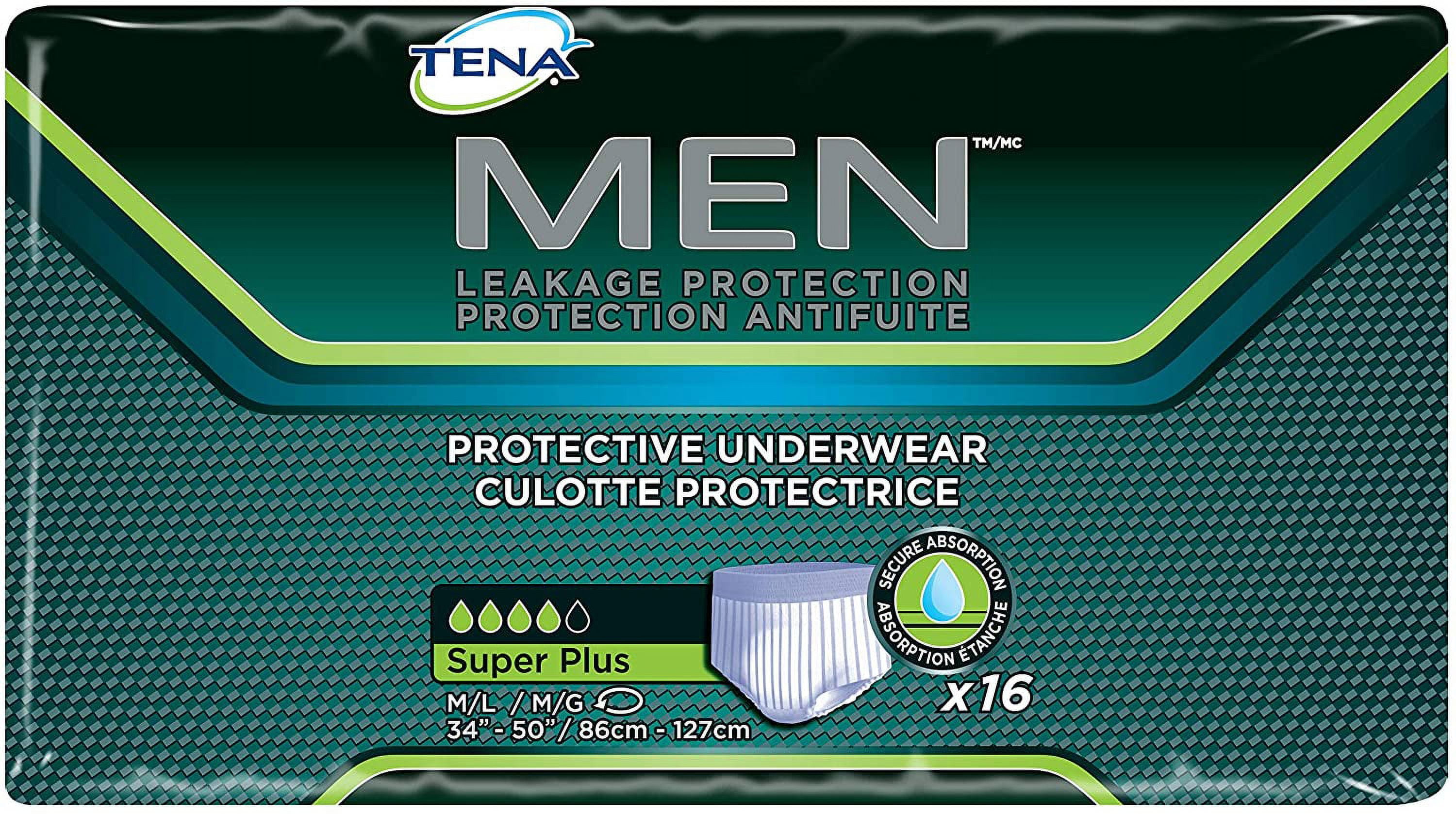 TENA Men Premium Fit Protective Underwear Maxi S/M (1350ml)