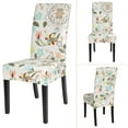 thumbnail image 5 of Dining Room Chair Covers Set of 6, Stretch Printed Flower Kitchen Chair Slipcovers Removable Washable Parsons Chair Covers Protector for Dining Room, Hotel, Ceremony (Floral Pattern1), 5 of 6