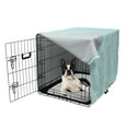 thumbnail image 5 of Abstract Dog Crate Cover, Concept of Wide Stripes or Retro Themed Bicolor Chevron Composition, Easy to Use Pet Kennel Cover Small Dogs Puppies Kittens, 7 Sizes, Seafoam Pale Blue, by Ambesonne, 5 of 6