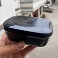 thumbnail image 3 of Kugisaki Soap Dish Double Layer Draining Soap & Sponge Holder with Lid & Water Tray for Bathroom Shower, Kitchen Sink Dish, 3 of 8