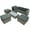 Gray#5pcs, variant on Highsound Patio Furniture Set, 7 Piece Outdoor Sectional Sofa with Coffee Table and Cushions, All Weather Wicker Conversation Set