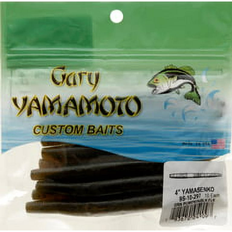gary yamamoto senko 4 yamasenko 10 pr pk 9s-10-297 green pumpkin black  flake 