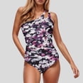 thumbnail image 2 of 2025 Swimwears One Pieces Women one Shoulder 1 one Shoulder Bathing Suits for Women Piece Swimsuit for Women Seashell Bikini Bathing Suits Full Coverage Beach, 2 of 4