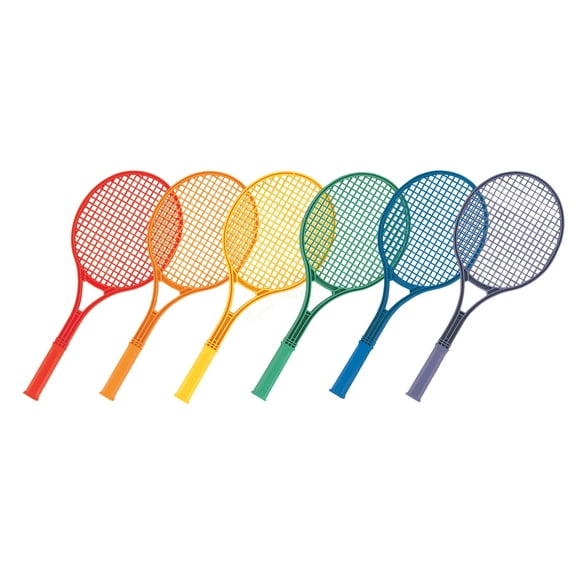 Champion Sports 21-Inch Plastic Tennis Racquet Set Assorted Colors