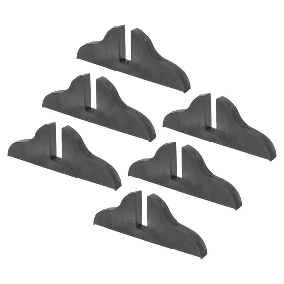 Minkissy 6-Pack Black Plastic Bases for Room Divider Stands, Support for Privacy Screens and Partition Panels