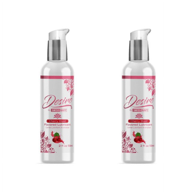 Desire By Swiss Navy Cherry Blast Flavored Lubricant 2oz - 2 Pack
