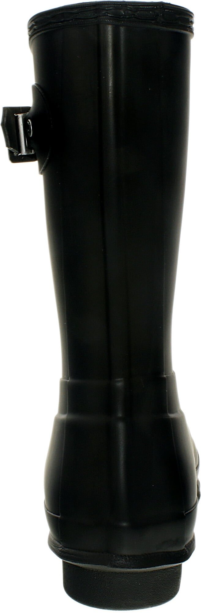 Hunter Original Short Rubber Rain Boot, Natural Rubber, Sherpa Lining, Non Slip Tread - 10M - Black
