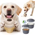 thumbnail image 1 of Juguete dispensador de premios para perros puppyspout, nylon duradero y madera, 1 of 9