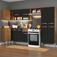 thumbnail image 2 of Cocina Integral Completa Esquinera 353cm Emilly Sun Madesa 01 - Marrón/Negro Madesa GCEM353001, 2 of 9
