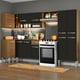 thumbnail image 2 of Cocina Integral Completa Esquinera 353cm Emilly Sun Madesa 01 - Marrón/Negro Madesa GCEM353001, 2 of 9