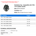 thumbnail image 2 of Distributor Cap - Compatible with 1956 - 1974 Cadillac DeVille 1957 1958 1959 1960 1961 1962 1963 1964 1965 1966 1967 1968 1969 1970 1971 1972 1973, 2 of 2