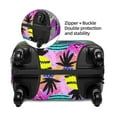 thumbnail image 4 of Disketp Graffiti Pineapples Elastic Travel Luggage Cover Travel Suitcase Protective Cover For Trunk Case Apply To 18''-32'' Suitcase Cover (Luggage not included)-Medium, 4 of 9