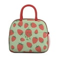 thumbnail image 2 of Lunch Bag Lunch Box for Women Reusable Insulated Lunch Bags,Water-Resistant Strawberry Pattern Cooler Lunch Tote Bag, Large Capacity for Work Travel Picnic, 2 of 6