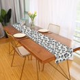 thumbnail image 2 of Yayeee Table Runner 70 inches Long for Home Kitchen Rectangle Dining Table Holiday Party Decoration, Gray Leopard Pattern, 2 of 7