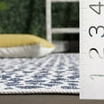 thumbnail image 5 of Safavieh Courtyard Karina Animal Indoor/Outdoor Area Rug, Ivory/Navy, 5'3" x 7'7" Scalloped, 5 of 15