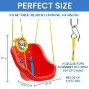 CoComelon 2-in-1 Outdoor Swing by Delta Children – For Babies and Toddlers – Full Bucket Seat