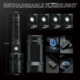 thumbnail image 4 of Tactical Rechargeable Flashlight Torch,1000000 High Lumens Compact Aluminum Body,XHP70.2 5 Modes LED IPX5 Waterproof Handheld LED Flashlights for Camping Biking Hiking Outdoor Home Emergency, 4 of 7